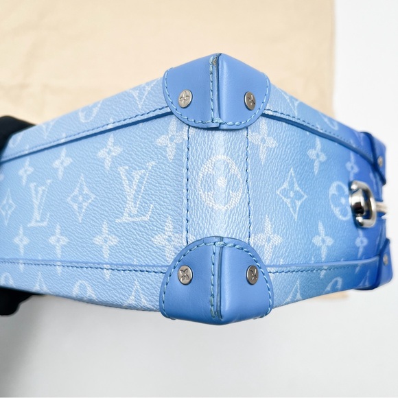 LOUIS VUITTON Soft Trunk Clouds Blue Gradient Monogram Canvas & Leather Trim - Picture 11 of 16